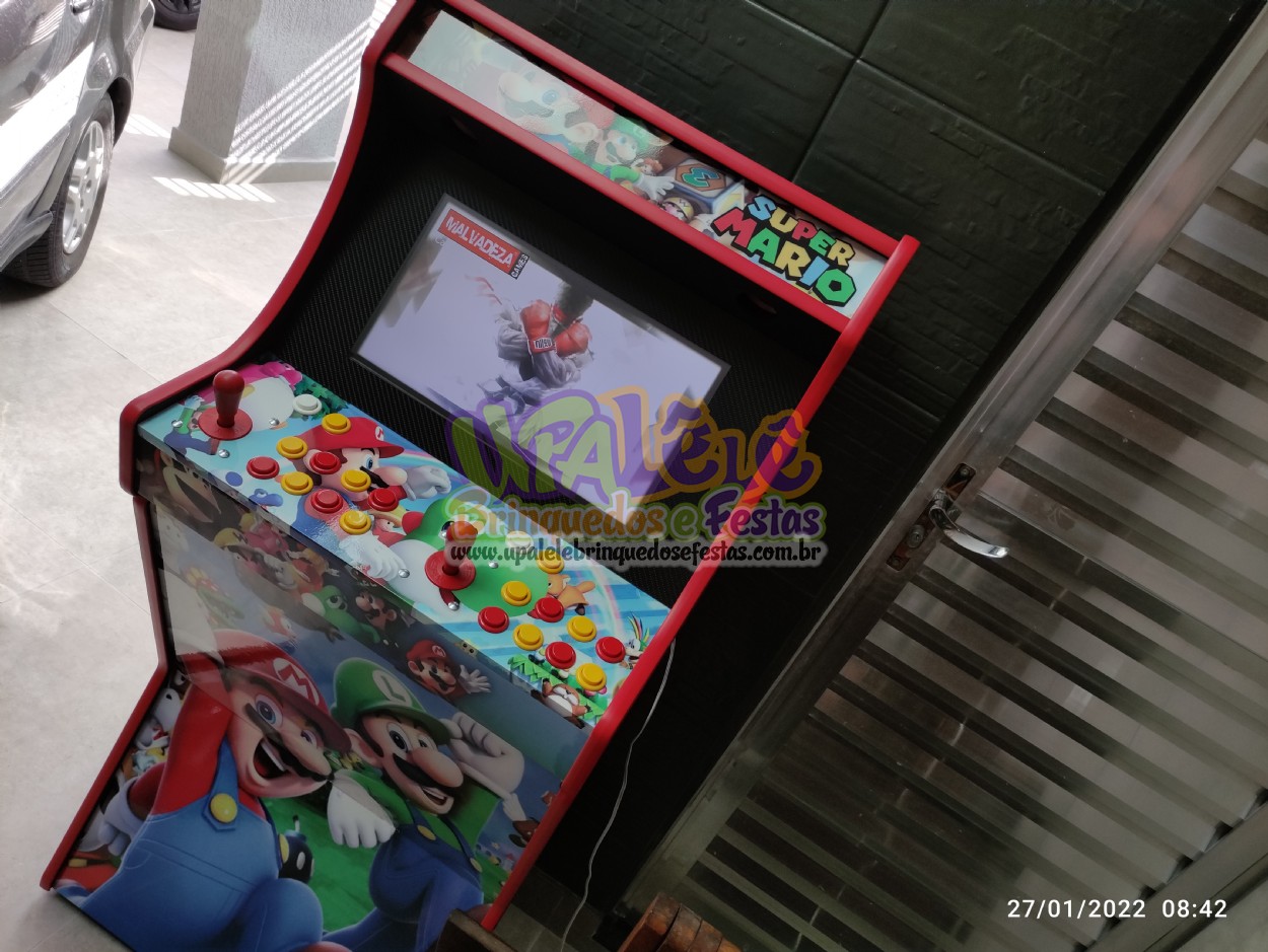 Retrô Box Fliperama Arcade Super Mario Odyssey (Mais de 20.000